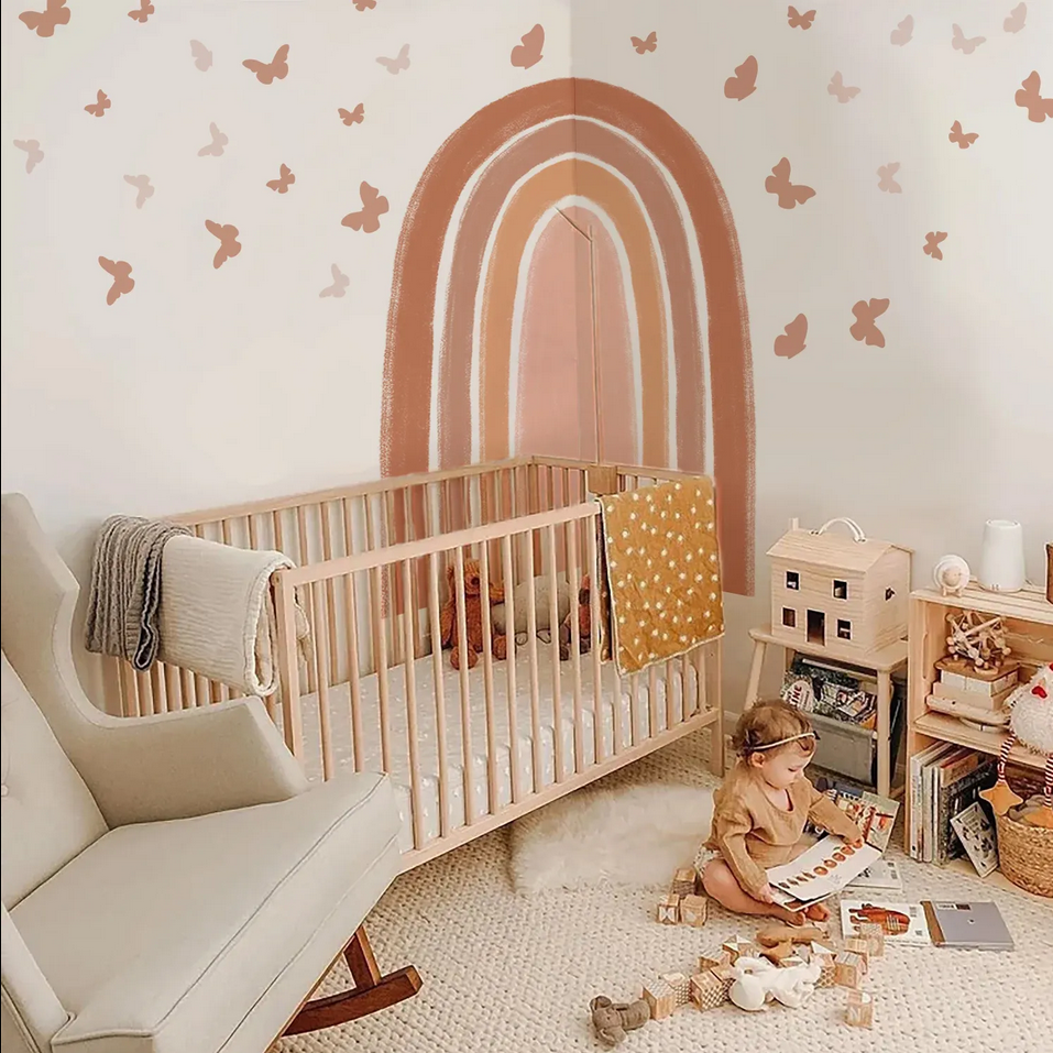 48 Pcs Boho Butterflies Wall Stickers - Art Wall Melbourne
