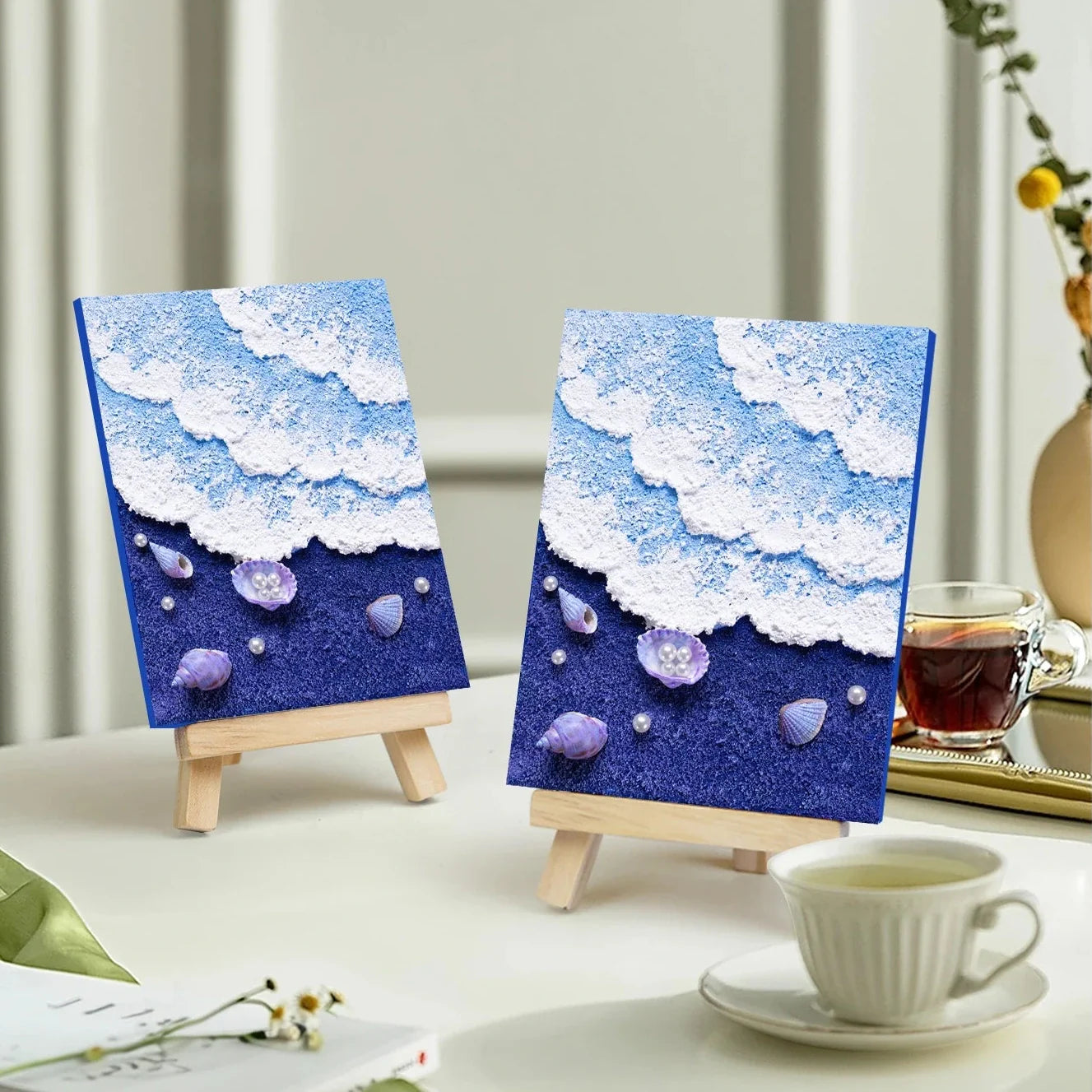 Blue Tides Shell Art – DIY Ocean Scene Kit