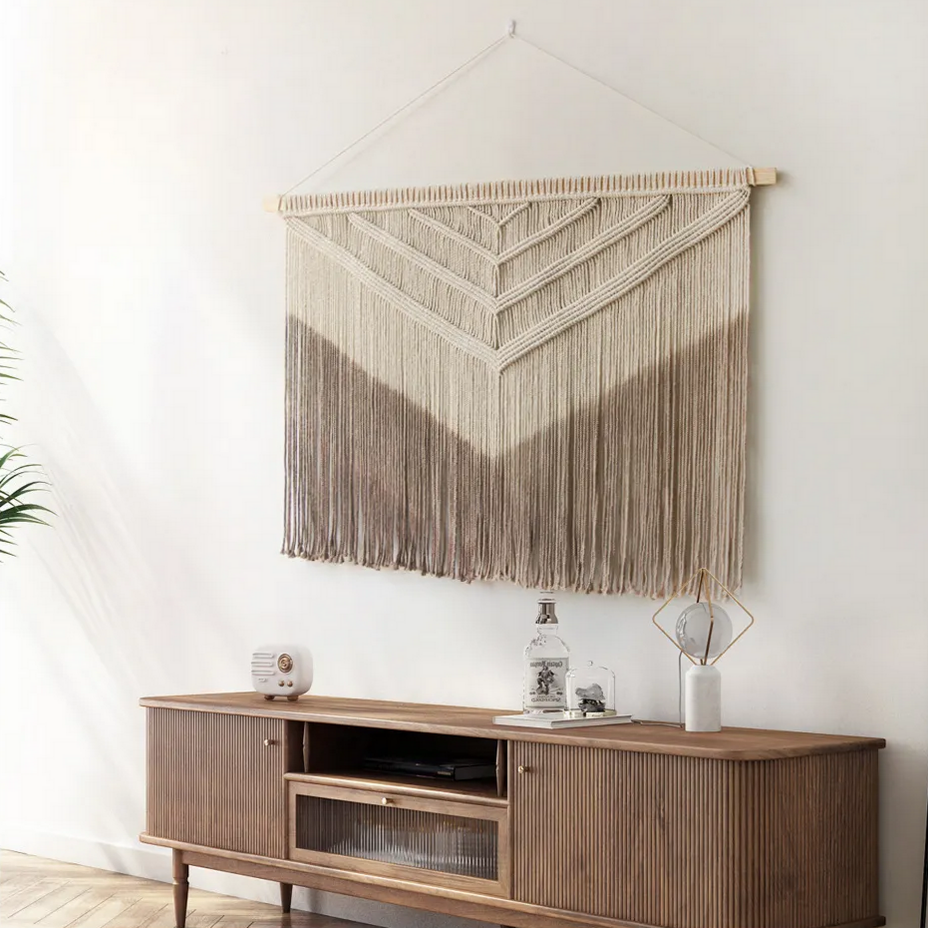 Desert Crest – Extra Large Geometric Macrame Wall Art - Art Wall Melbourne