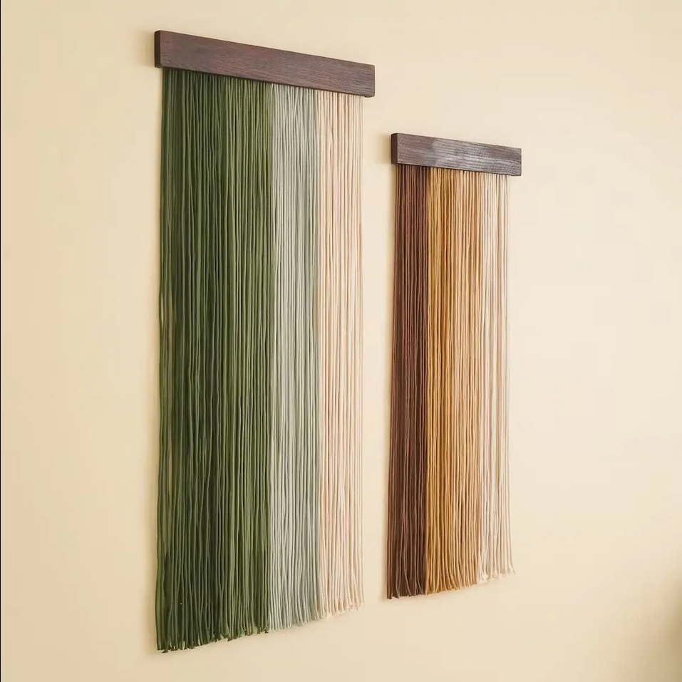 Gradient Flow – 2-Piece Boho Macrame Wall Art Set - Art Wall Melbourne