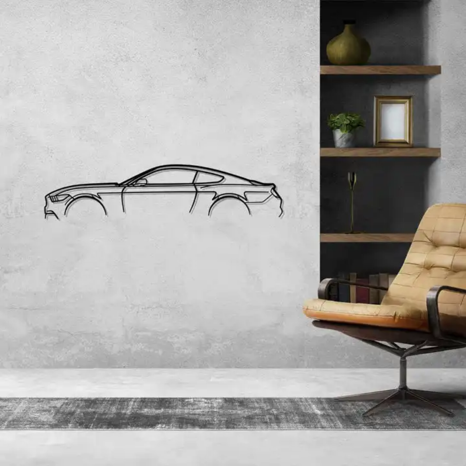 Racer’s Dream Car Silhouette Metal Wall Art - Art Wall Melbourne