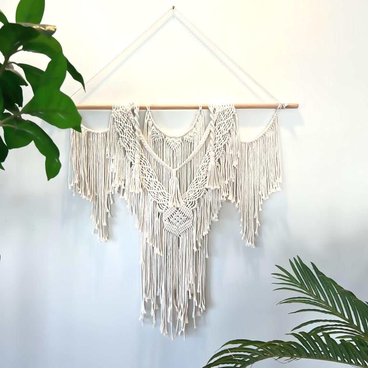 Stunning Macrame Wall Hanging Cotton Wall Art - artwallmelbourne