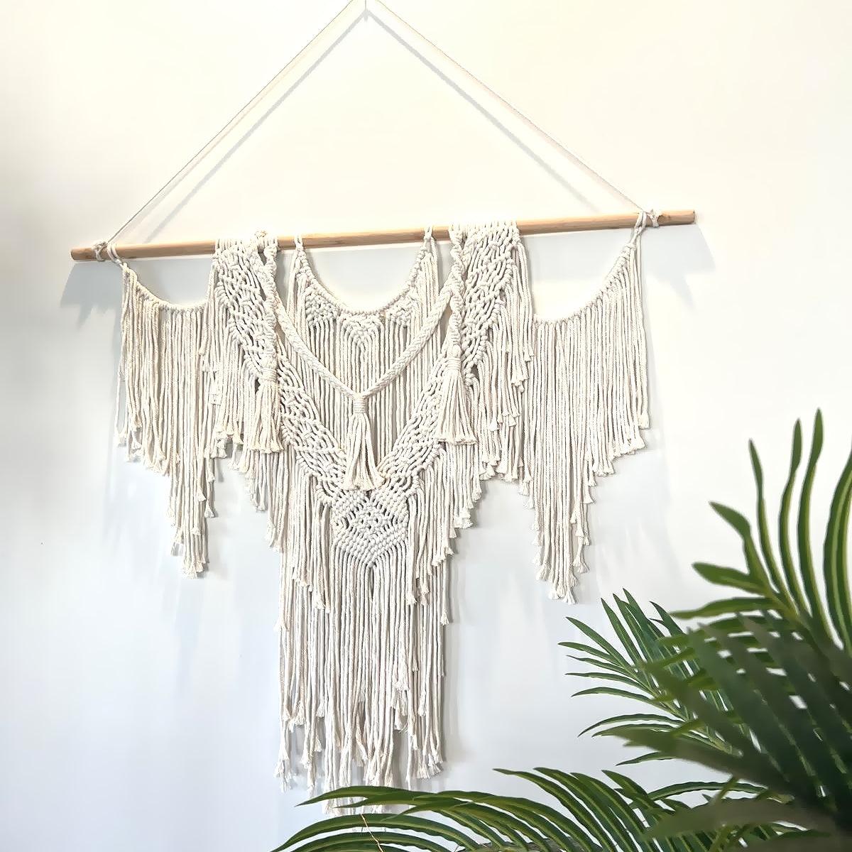 Stunning Macrame Wall Hanging Cotton Wall Art - artwallmelbourne