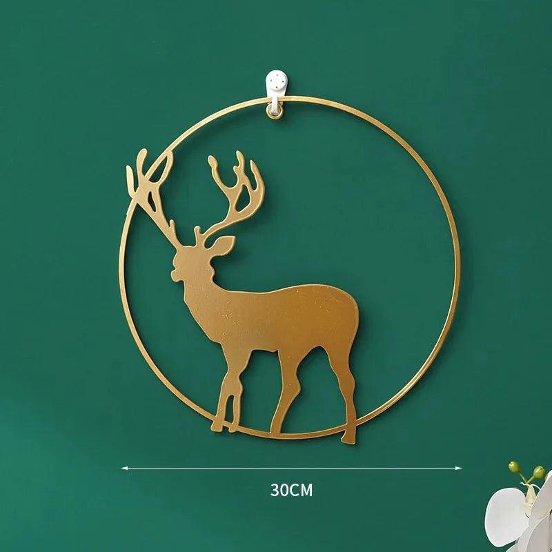 3 Pcs Set Curated Metal Deer Wall Hanging Wall Arts - Fansee Australia