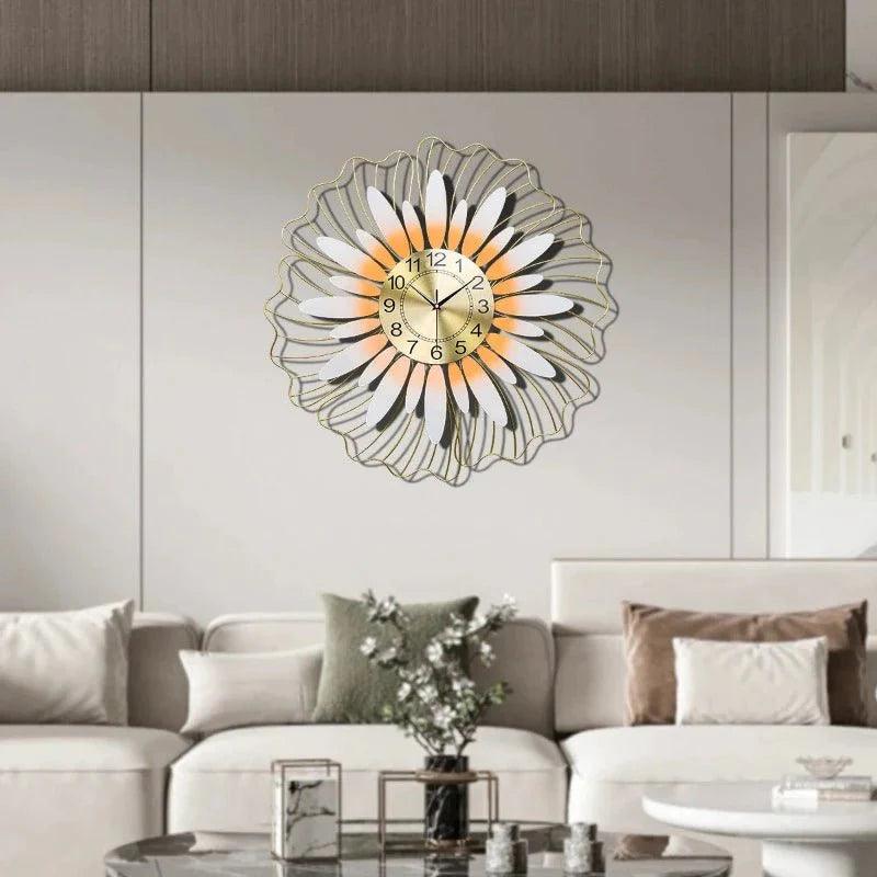70cm Leaf Design Large Wall Clock - Fansee Australia