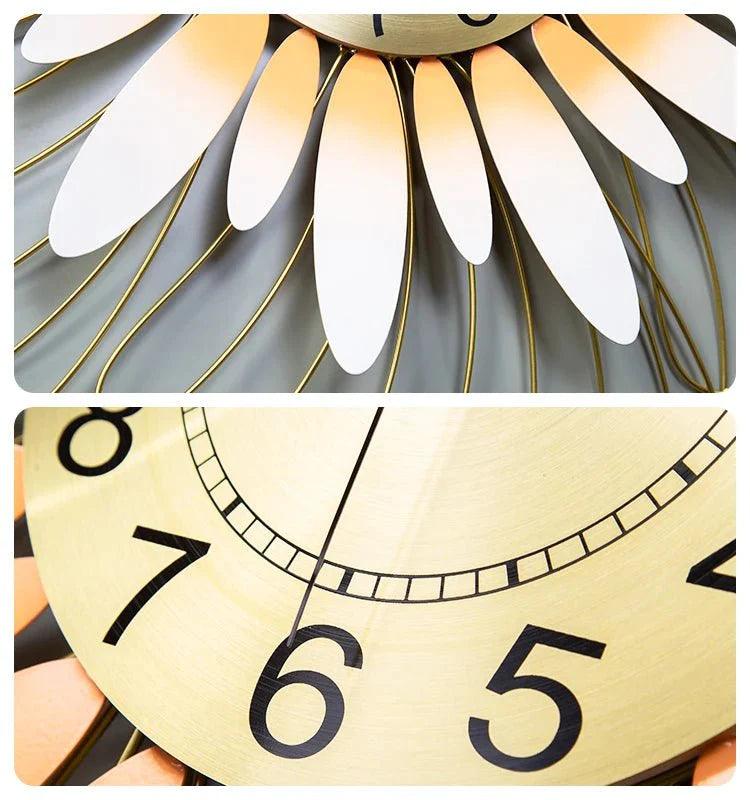 70cm Leaf Design Large Wall Clock - Fansee Australia