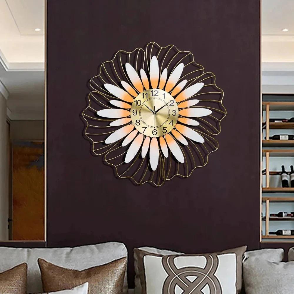 70cm Leaf Design Large Wall Clock - Fansee Australia