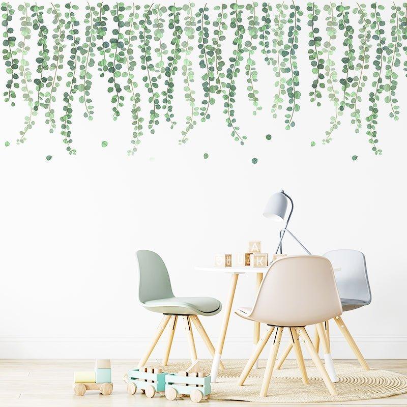 Breathtaking Green Leaves Wall Stickers - Fansee Australia