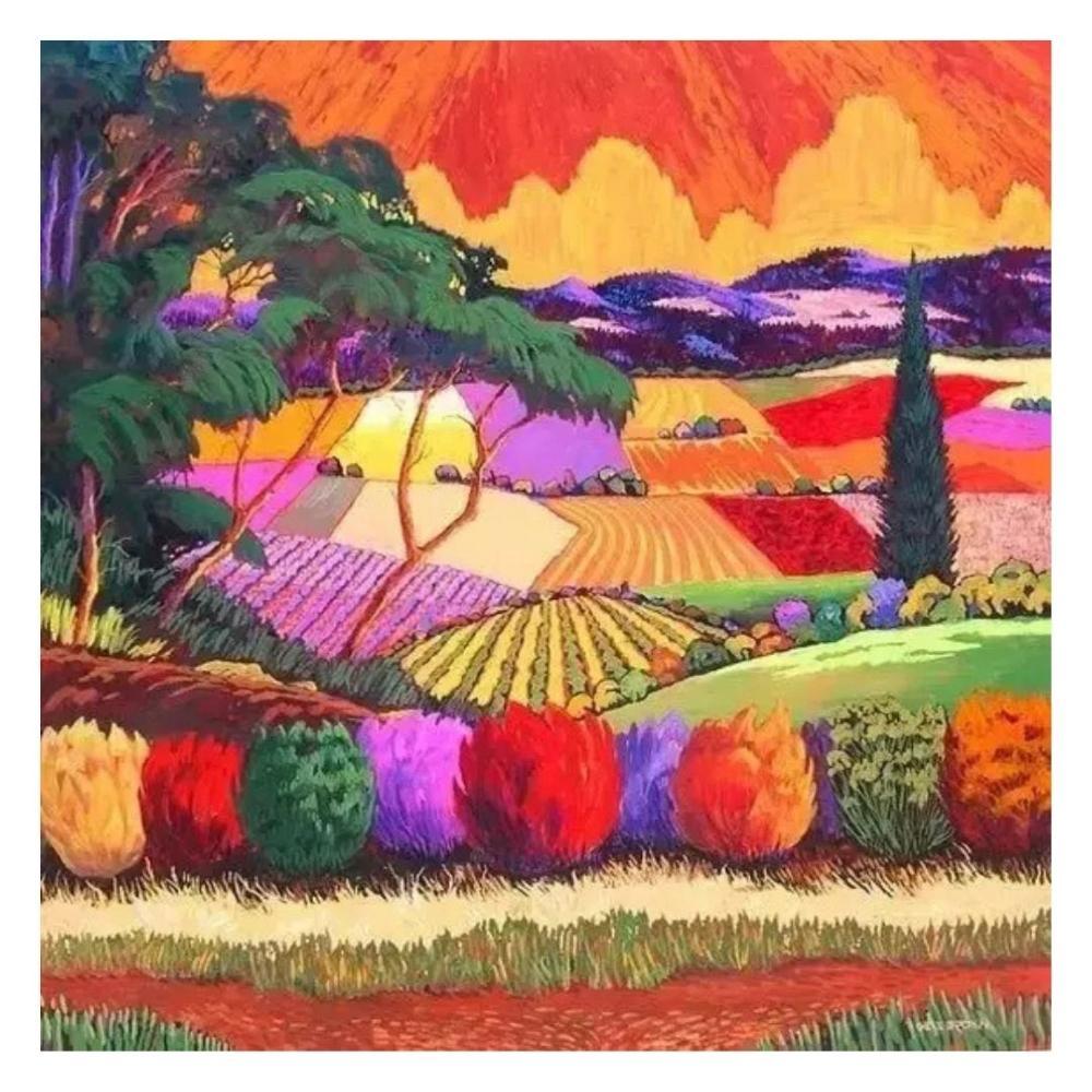 Colourful Field Diamond Painting Kit (50x50cm) - Fansee Australia