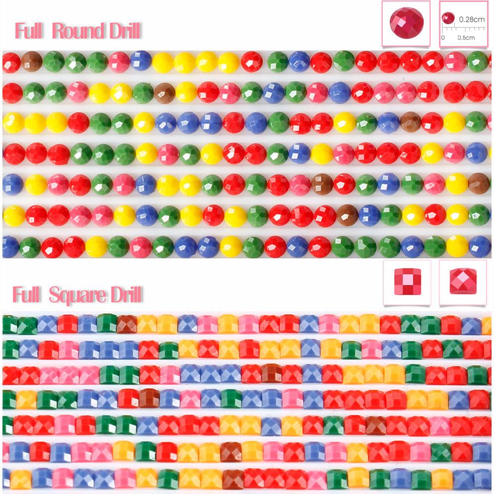 Colourful Flower Field Diamond Painting Kit - artwallmelbourne