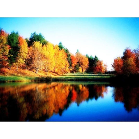 Eye-catching River Painting With Diamonds Kit - Fansee Australia