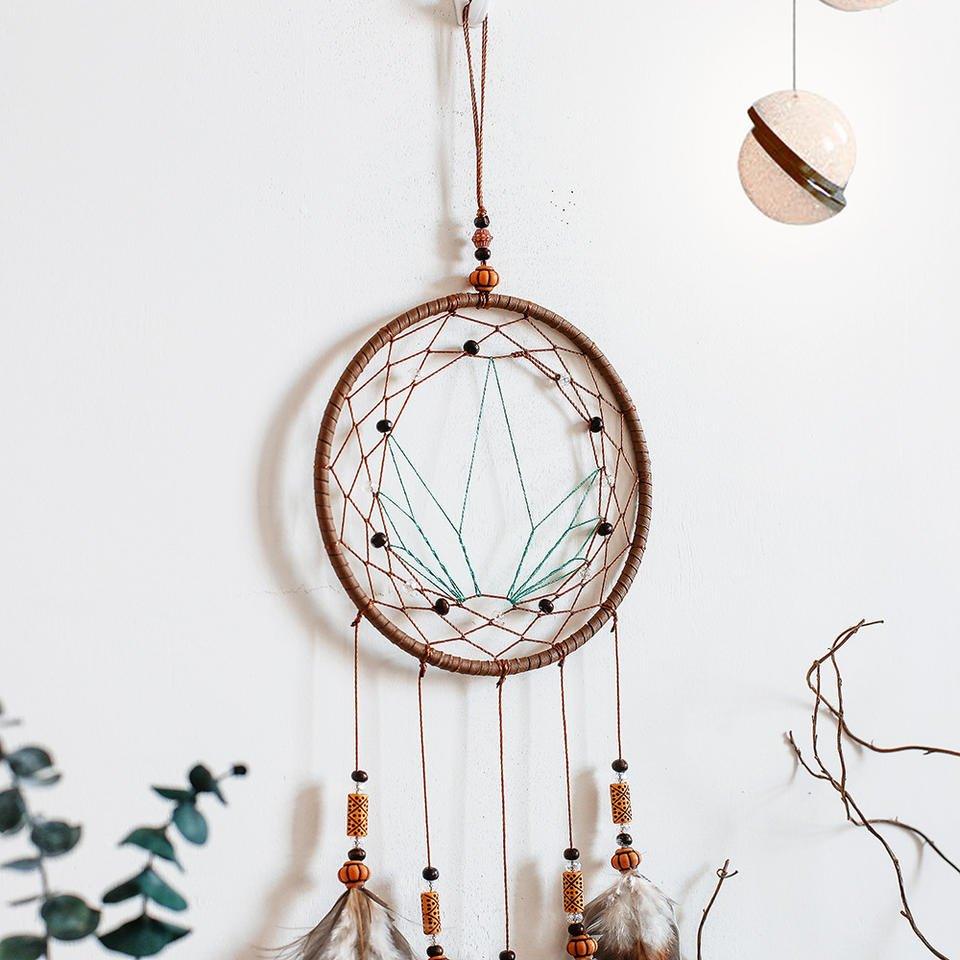 Feather Crochet Dream Catchers Wall Hanging Art - Fansee Australia