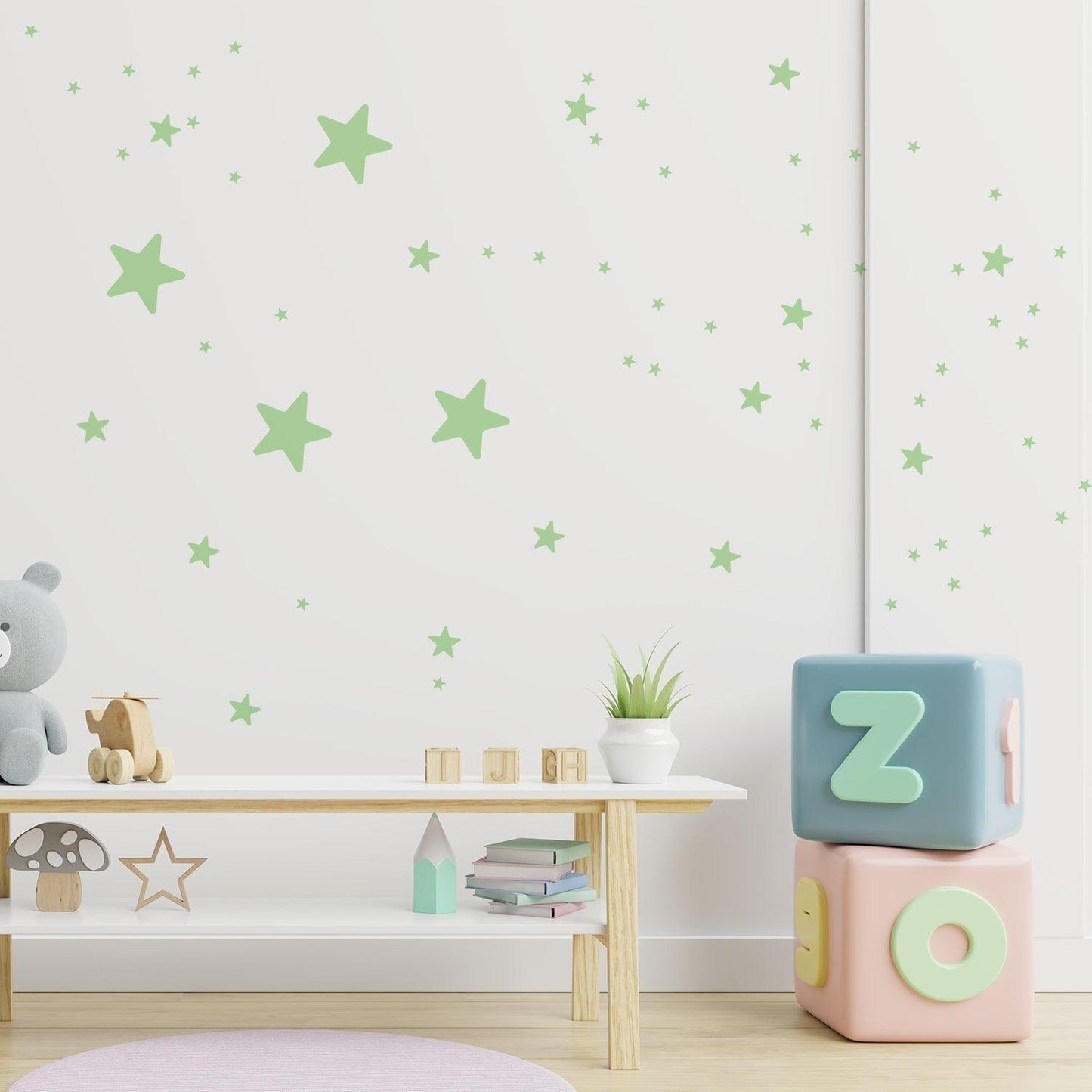 Glow In Dark Luminous Stars Wall Stickers - artwallmelbourne
