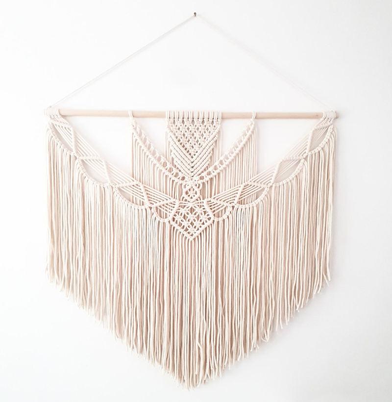 Handwoven Cotton Wall Hanging Macrame Tapestry - artwallmelbourne