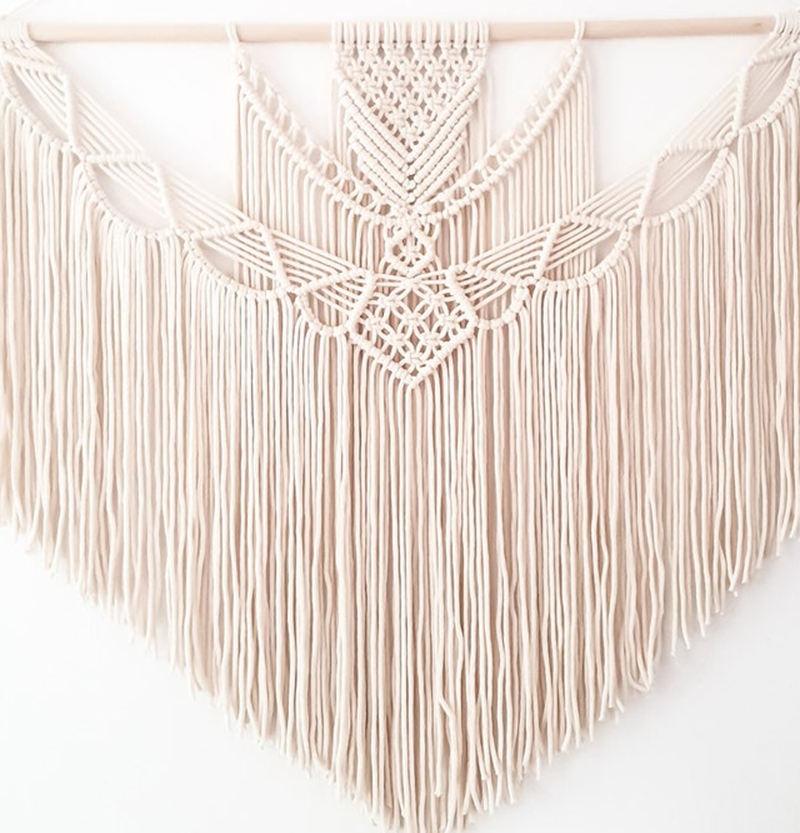 Handwoven Cotton Wall Hanging Macrame Tapestry - artwallmelbourne