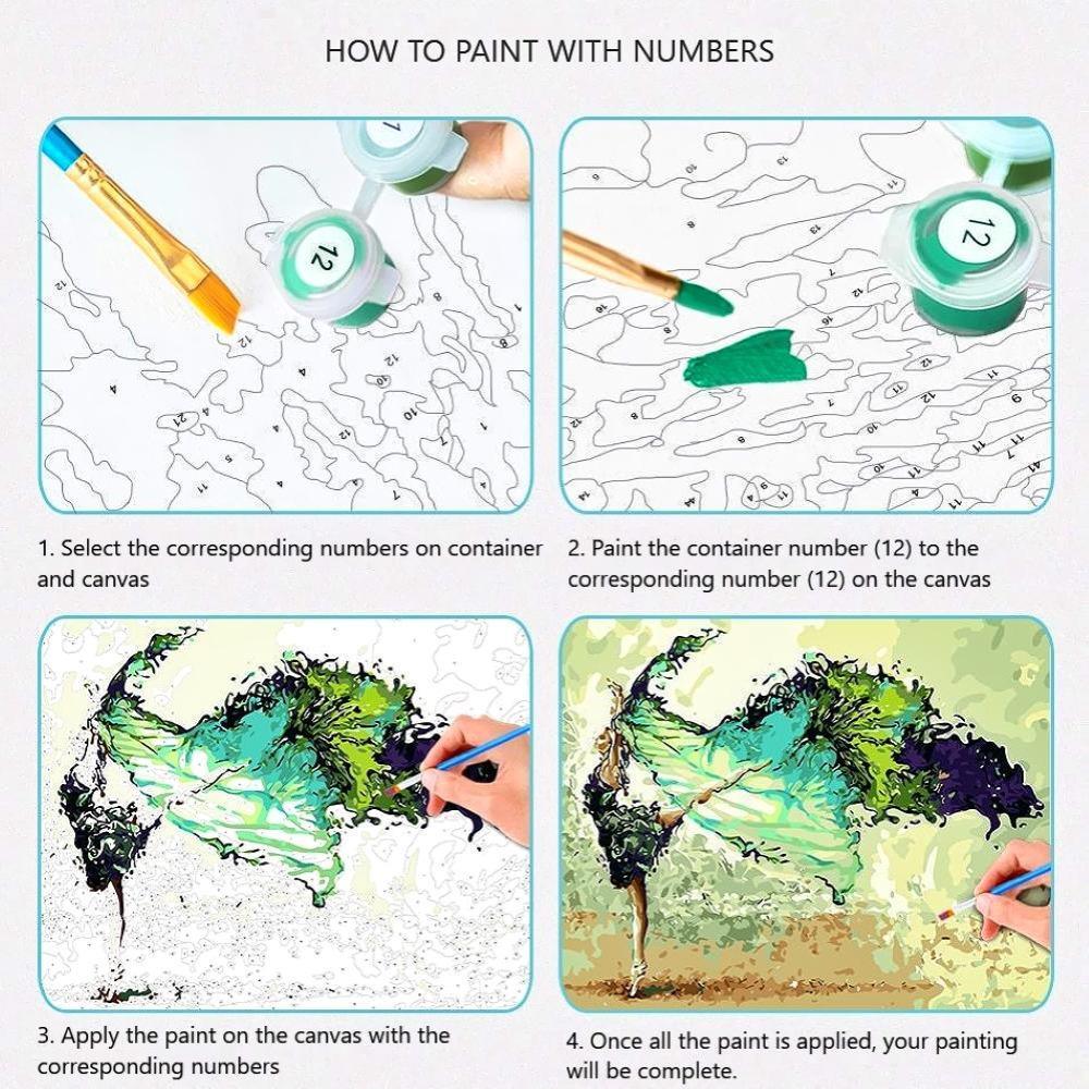 Lost Island Painting By Numbers Kit (40x50cm Stretched Canvas) - Fansee Australia