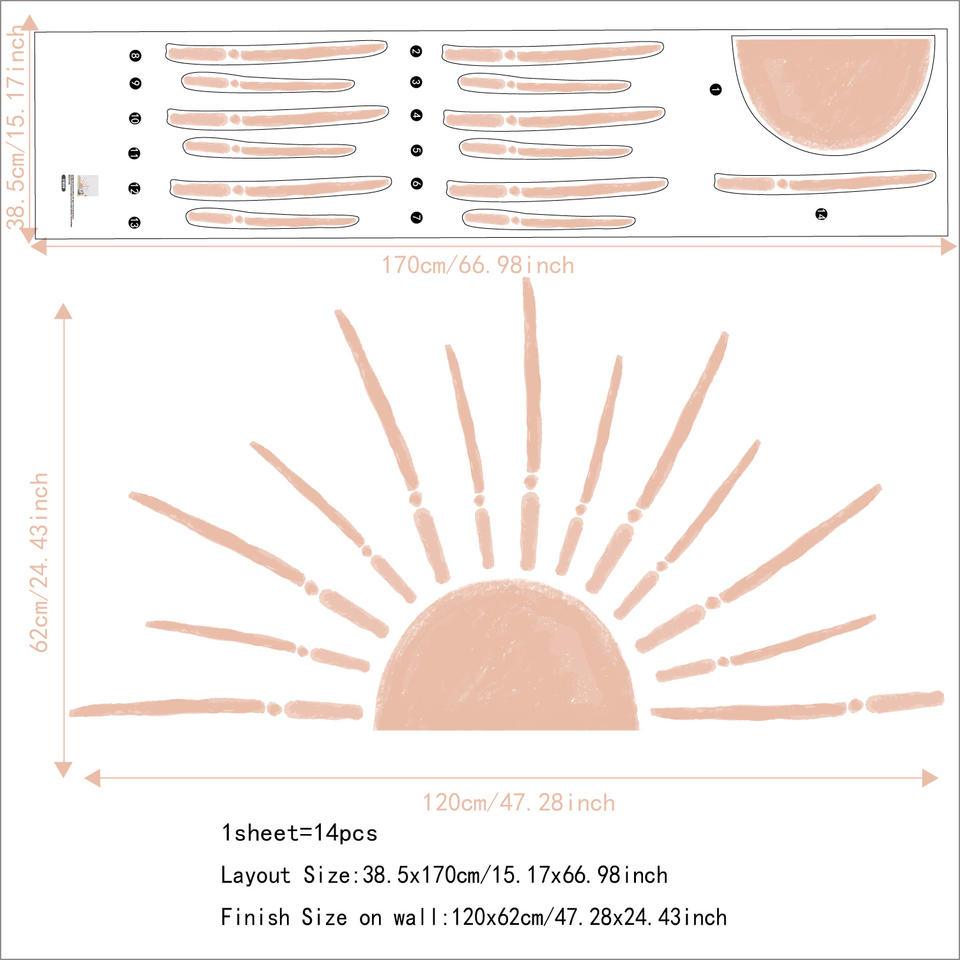 Pink Sunset Removable Wall Sticker - artwallmelbourne