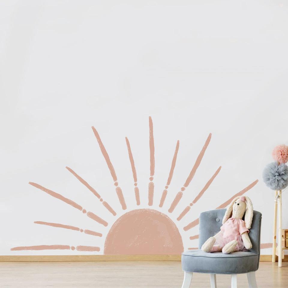 Pink Sunset Removable Wall Sticker - artwallmelbourne