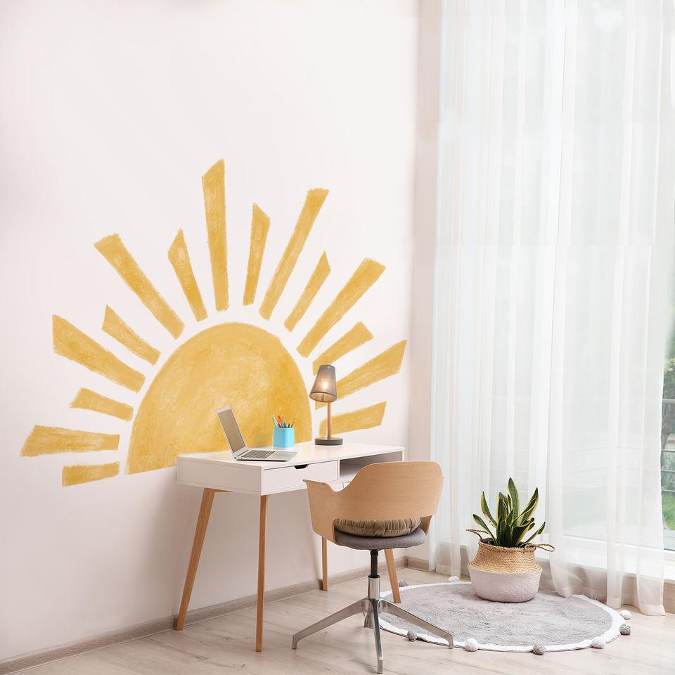 Sunrise Removable Peel And Stick PVC Wall Sticker - artwallmelbourne