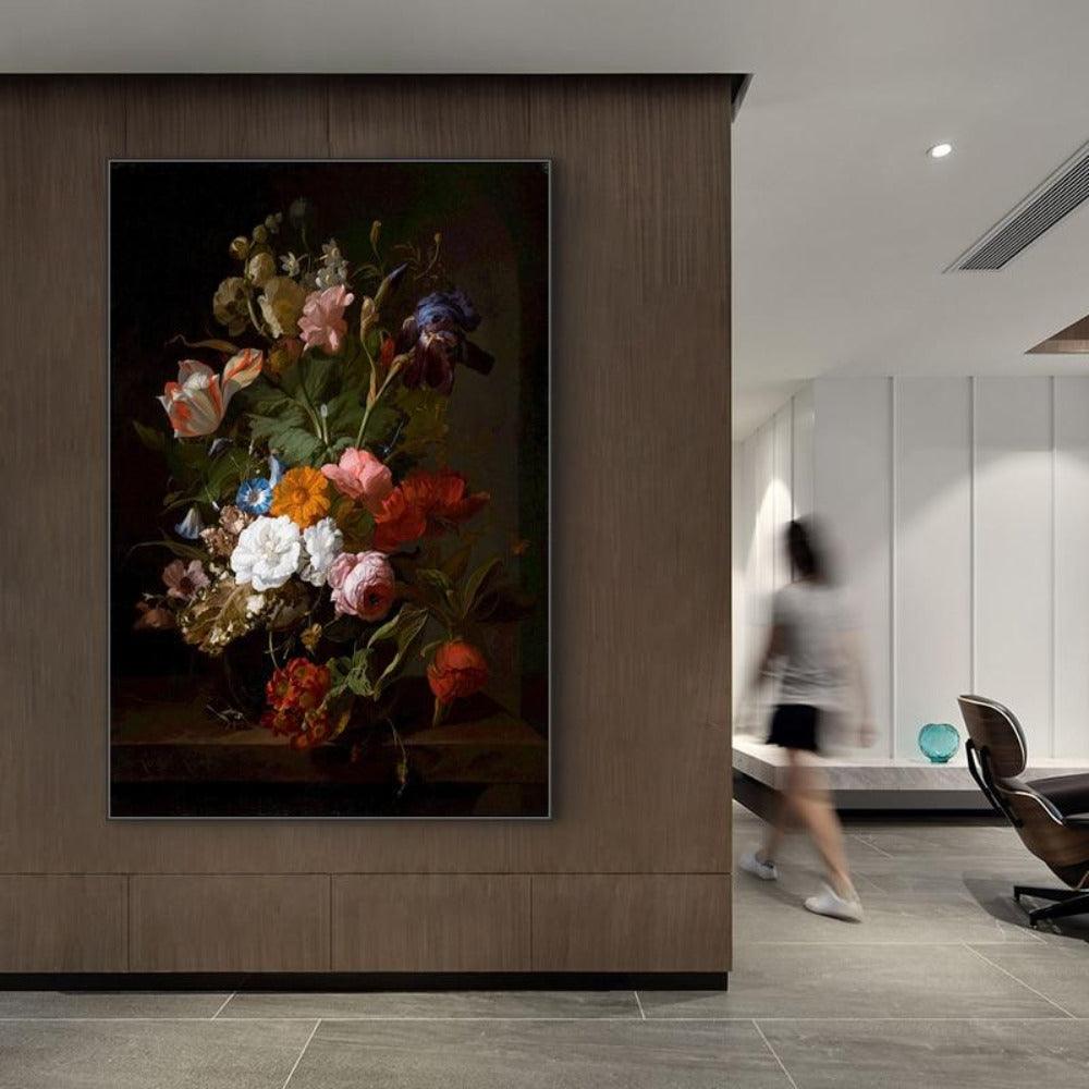 Vintage Flowers Wall Art Canvas Prints (70x90cm) - Fansee Australia