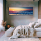 Tranquil Drift – Framed Sunset Ocean Wall Art (50x150cm)