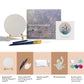 3D Tulip Quartz Sand Painting Kit – DIY Round Canvas Art Set (20cm) - Art Wall Melbourne