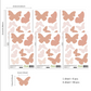 48 Pcs Boho Butterflies Wall Stickers - Art Wall Melbourne