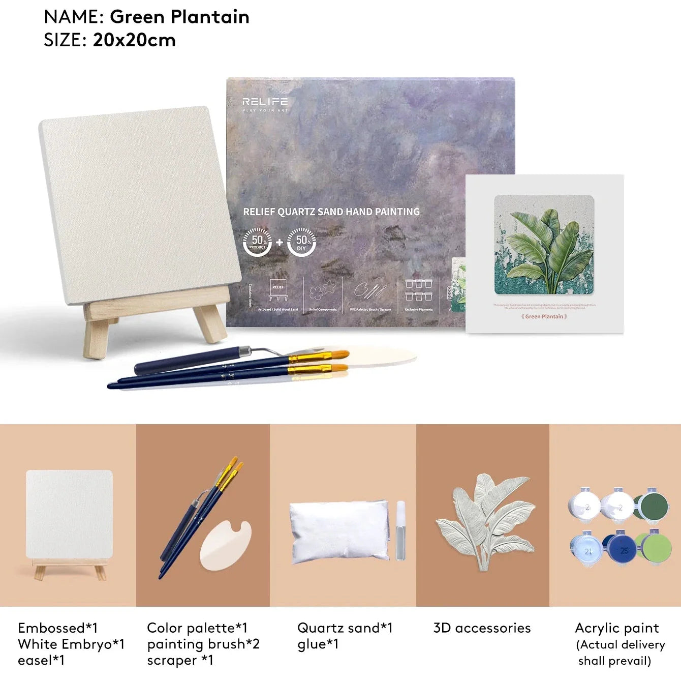 DIY Modern Leaf Painting Kit