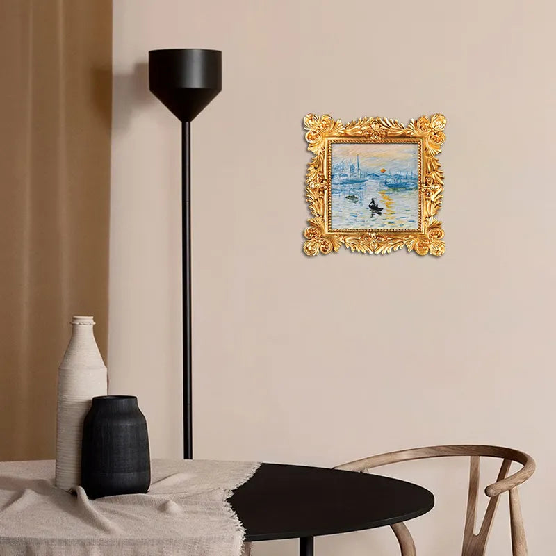 Framed DIY Art Gift Kit – Impressionist Sunrise Painting