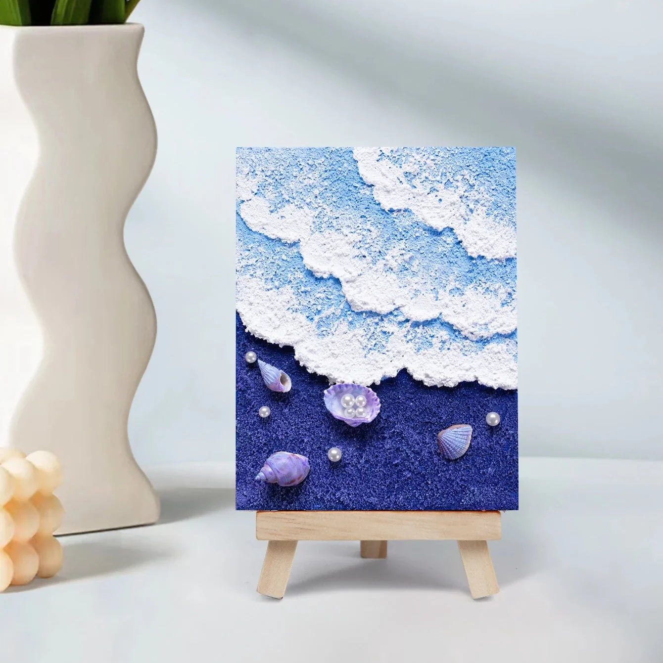 Blue Tides Shell Art – DIY Ocean Scene Kit