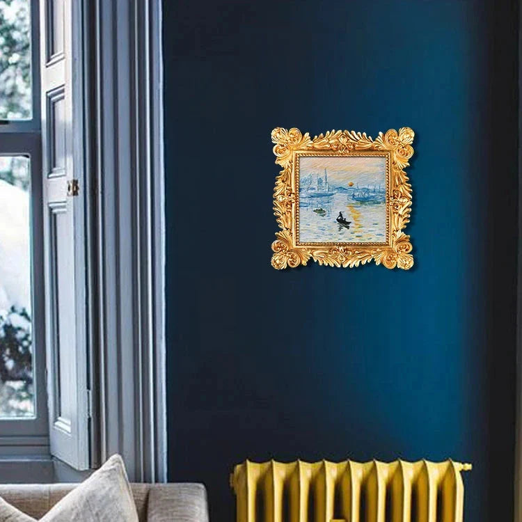 Framed DIY Art Gift Kit – Impressionist Sunrise Painting