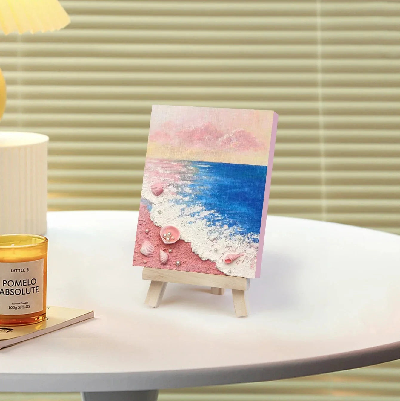 DIY 3D Beach Canvas – Pink Sunset Edition