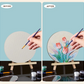 3D Tulip Quartz Sand Painting Kit – DIY Round Canvas Art Set (20cm)