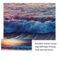 Tranquil Drift – Framed Sunset Ocean Wall Art (50x150cm)
