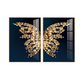 Gleaming Butterfly Gem Diptych Framed Wall Art