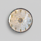 Elegant Abalone & Gold Wall Clock – 36cm Coastal Luxe Decor Statement