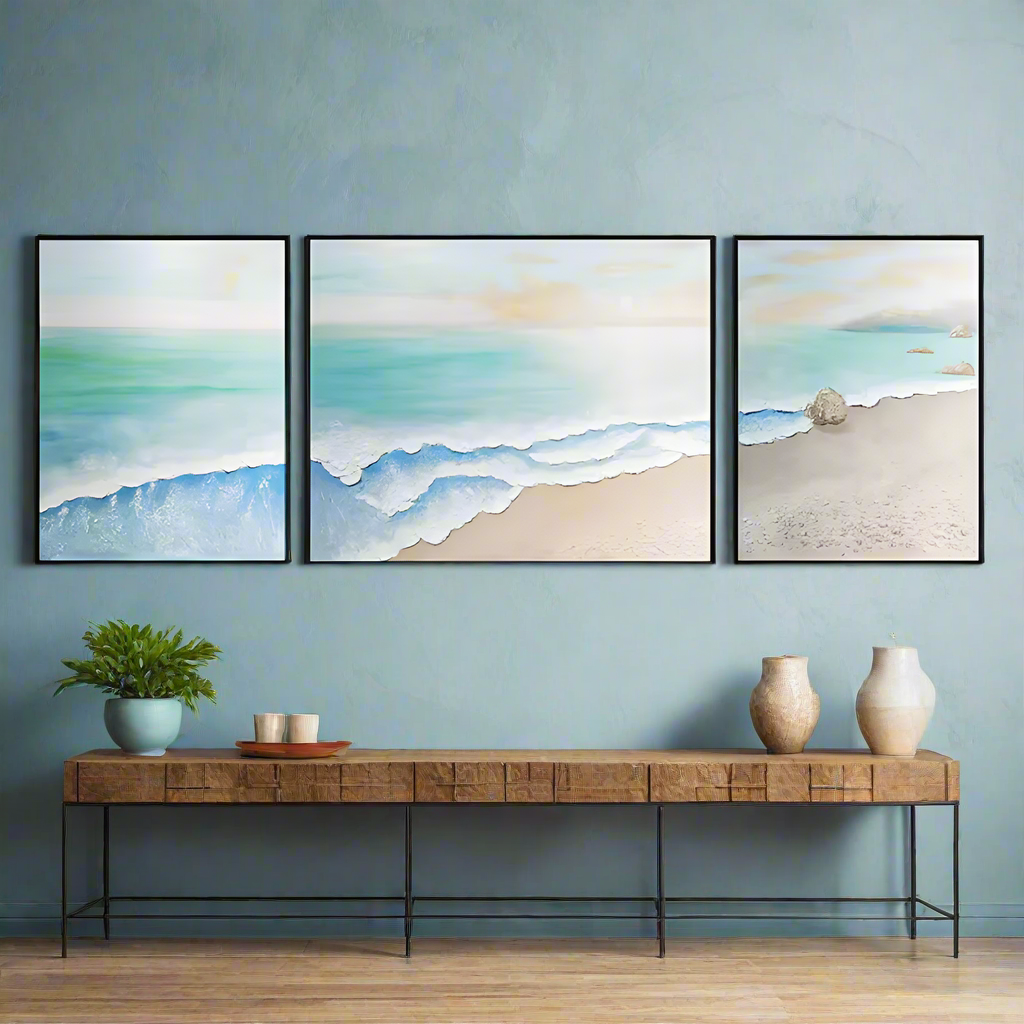 Beyond the Horizon – A Beachside Escape: Handmade Painting Set