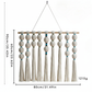 Boho Bobble Macrame Wall Hanging: The Azure Tassel Tapestry