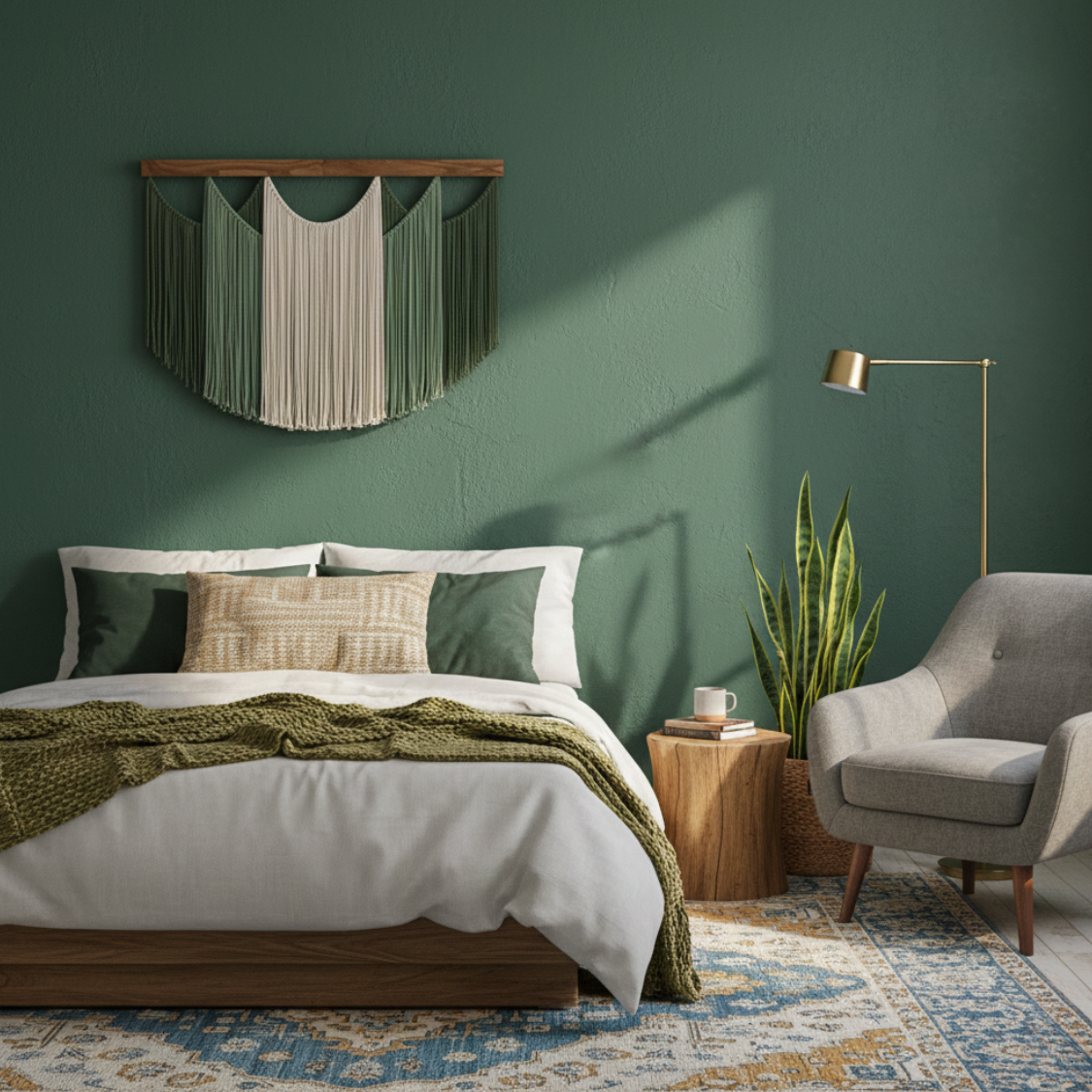 The Forest Arch Macrame Tapestry: Large Half-Circle Wall Hanging