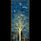 Aurora Trees: Glass Framed Golden Tree Wall Art - Art Wall Melbourne