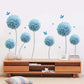 Blue Blossoms Dandelion Wal Decals - Fansee Australia