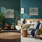 Boho Bobble Macrame Wall Hanging: The Azure Tassel Tapestry - Art Wall Melbourne