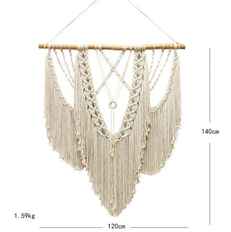 BohoDreams: Large Handwoven Macrame Tapestry - Fansee Australia