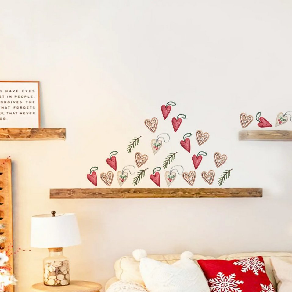 Christmas Present & Heart Wall Stickers for Kids' Nursery - Fansee Australia