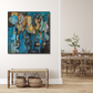 Echoes of Form – Blue Abstract Cubist Painting - Art Wall Melbourne