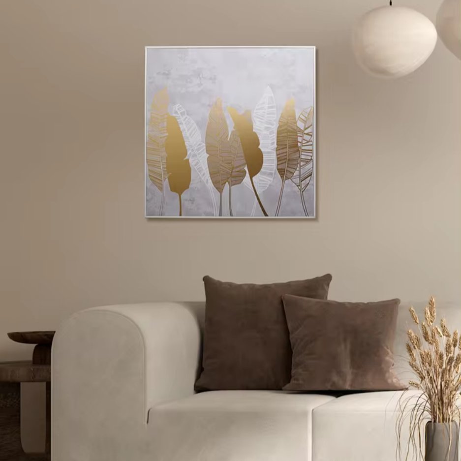 EternalAutumn: Golden Leaves Handmade Oil Painting - Fansee Australia