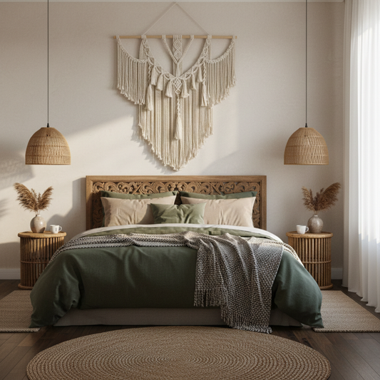 Extra Large Handwoven Boho Tassel Macrame Wall Hanging - Art Wall Melbourne