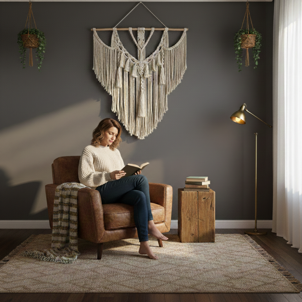 Extra Large Handwoven Boho Tassel Macrame Wall Hanging - Art Wall Melbourne