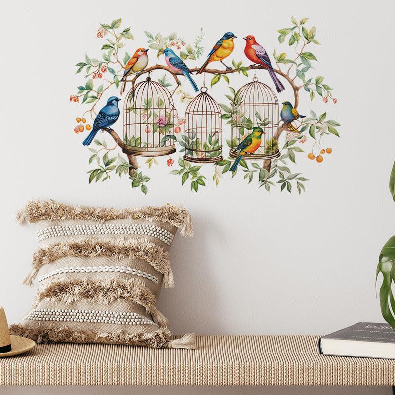 Flowering Haven Birdcage Sticker - Fansee Australia