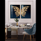 Gleaming Butterfly Gem Diptych Framed Wall Art - Art Wall Melbourne